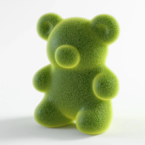 绿色软糖形状模型