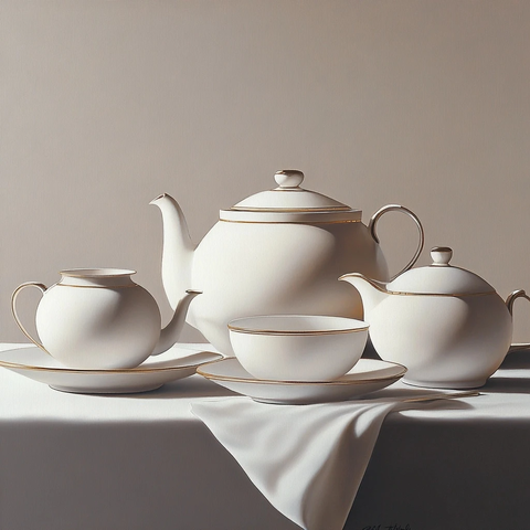 细腻陶瓷静物特写