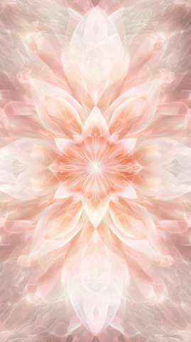 发光对称花卉曼荼罗