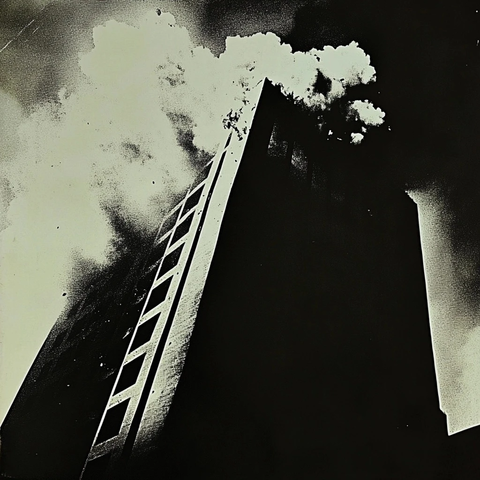 爆炸摧毁建筑瞬间