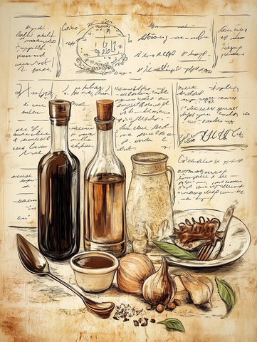 手写风格食谱印刷品