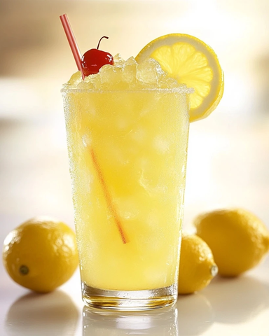 自制柠檬水饮品展示