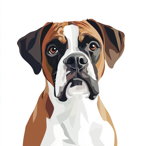 拳师狗头像特写