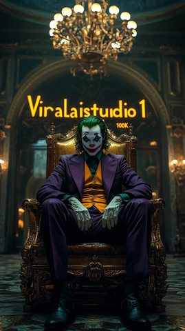 小丑金色王座庆祝