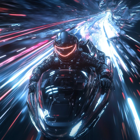 太空赛车手与高速飞船