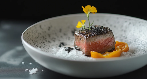 和牛牛排配海盐黑松露