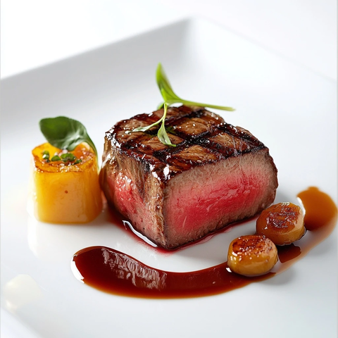 铁板牛排焦糖美食摄影