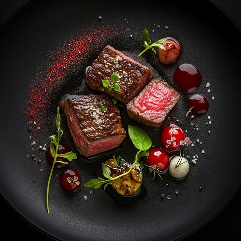 豪华美食摄影照片