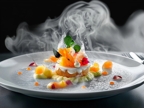 精致料理艺术摆盘