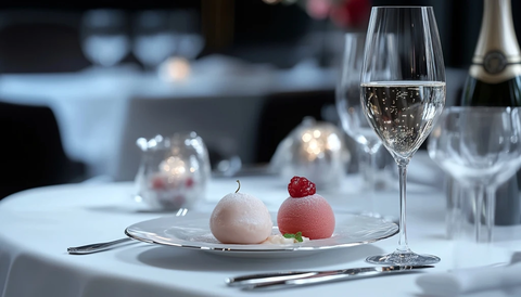 高级餐厅精致甜品晚宴