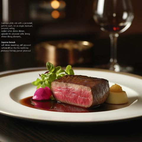 高级牛肉牛排豪华餐盘