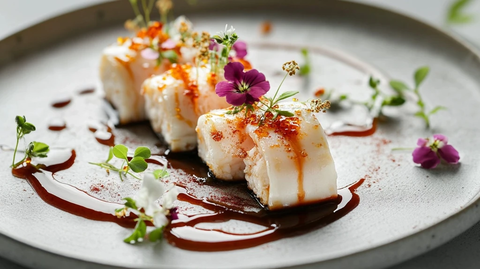 中式美食菜单盘饰