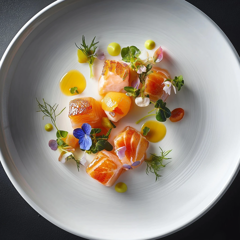 精致美食摄影鲜美食材呈现