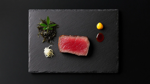 烟熏驯鹿肉配海藻面