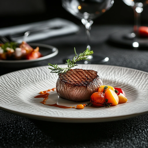 陶瓷肉餐盘低浮雕设计