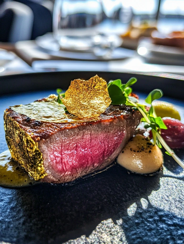 金箔和牛牛排游艇