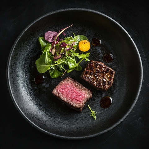 牛排沙拉豪华风格