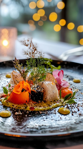 奢华晚宴精致美食