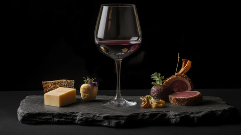 红酒与肉类芝士完美搭配