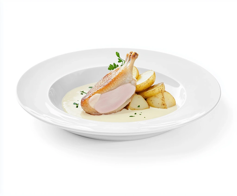 奢华鸭肉配奶油土豆