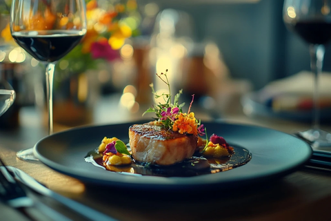 精致晚餐豪华餐厅