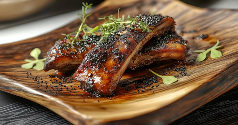 黑椒酱汁嫩烤肋排