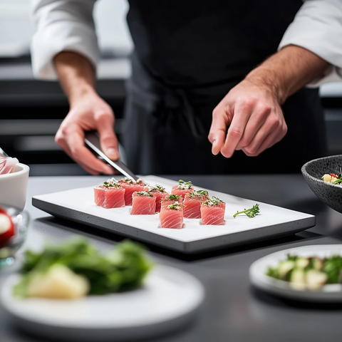 蓝鳍金枪鱼料理展示