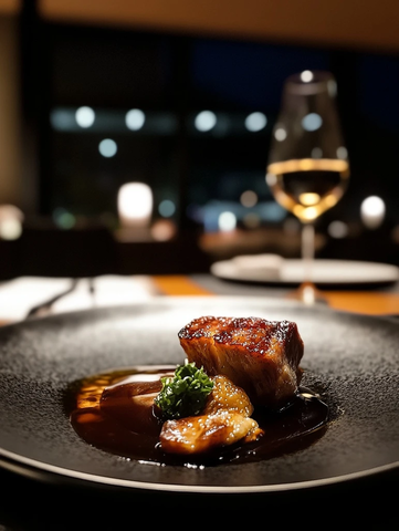 日式料理餐桌自然风格