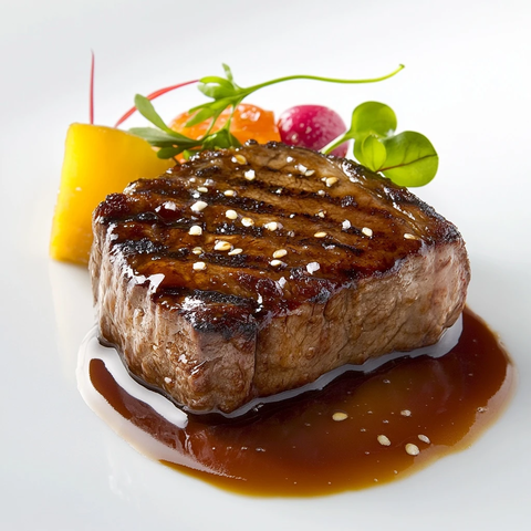 铁板牛排焦糖美食摄影