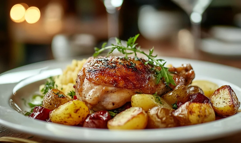 鸡腿土豆沙拉餐