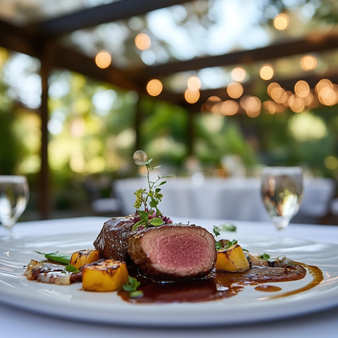 婚礼户外肉品摆盘