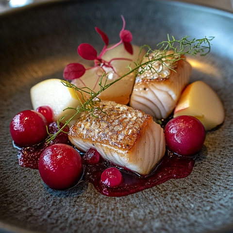 鲱鱼苹果蔓越莓