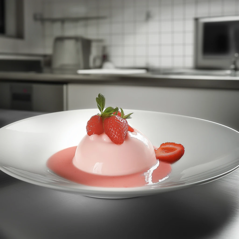 草莓慕斯与橙酒现代厨房