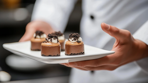 巧克力慕斯配黑松露甜点