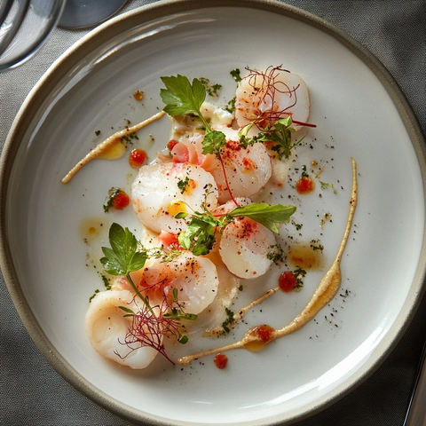 扇贝刺身专业摄影