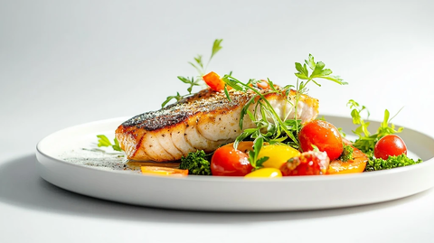 餐盘中心美食展示