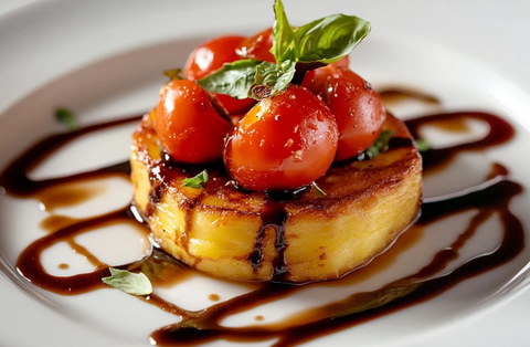 香煎土豆饼配番茄酱