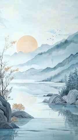 柔和山峦与锐角形态结合