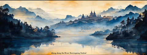 黄调城市远景图