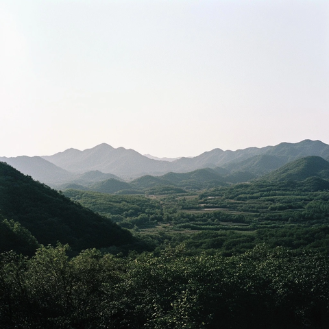 山林景观远景自然风貌全景