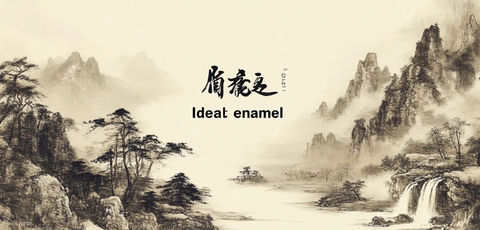 水墨山水图尽显古韵之美