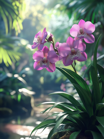 神秘珍稀兰花立体呈现