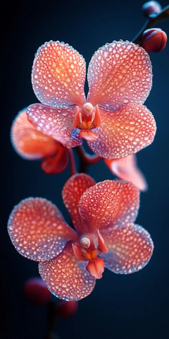 绽放的兰花特写镜头