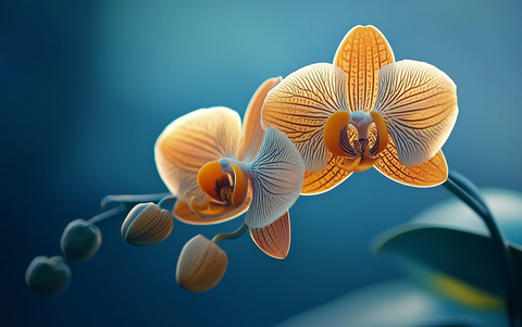 兰花特写形态各异