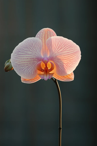 紫花兰丝绸质感动态光影