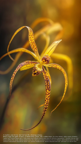 蜘蛛兰花瓣细节展示