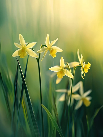 绿草地上腊梅盛开