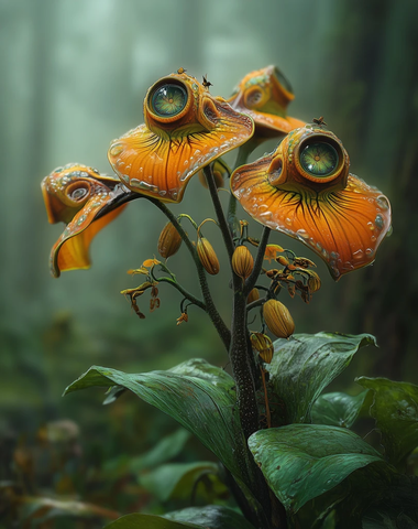 异世界花朵生物与藤蔓