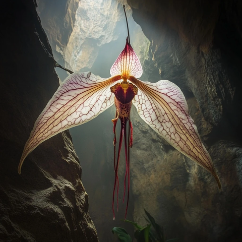 仙肉兰花洞穴生长