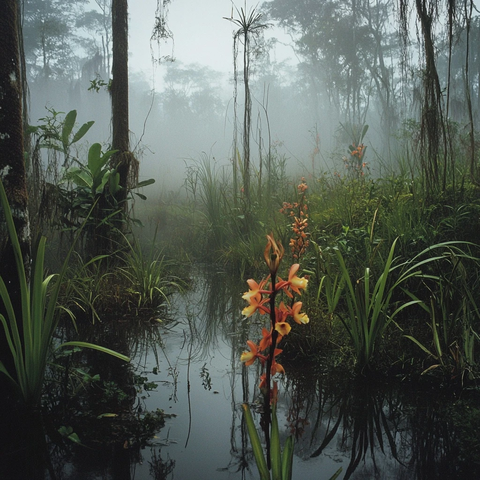 幽灵兰花与濒危栖息地